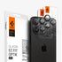 AGL07163 - iPhone 15 Pro / 15 Pro Max Optik Pro Lens Protector in natural titanium showing the device